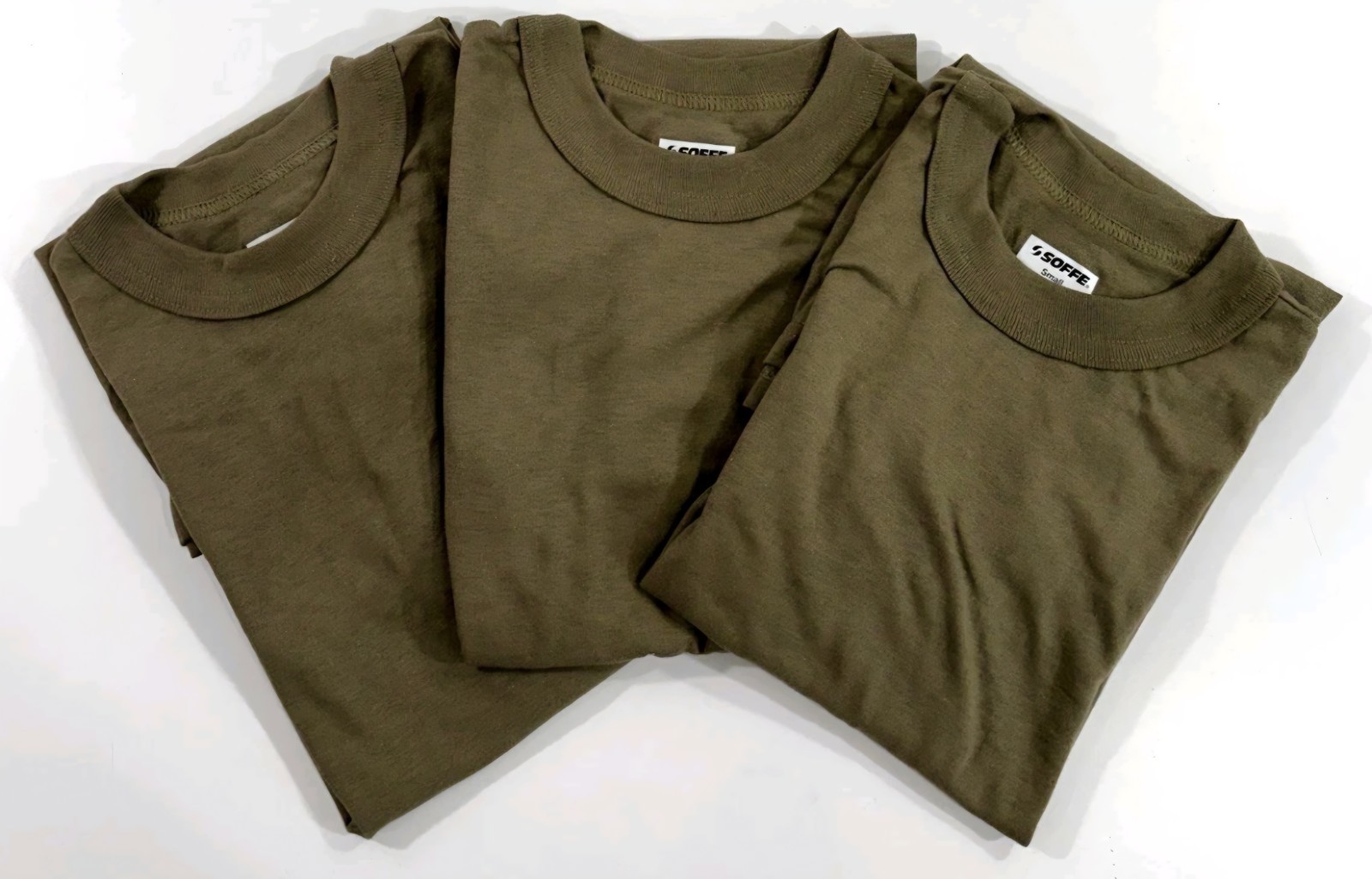 NEW XL Soffe 50/50 Military US Army USAF/T-Shirt Undershirt 3-Pack - OCP Tan 499 gallery
