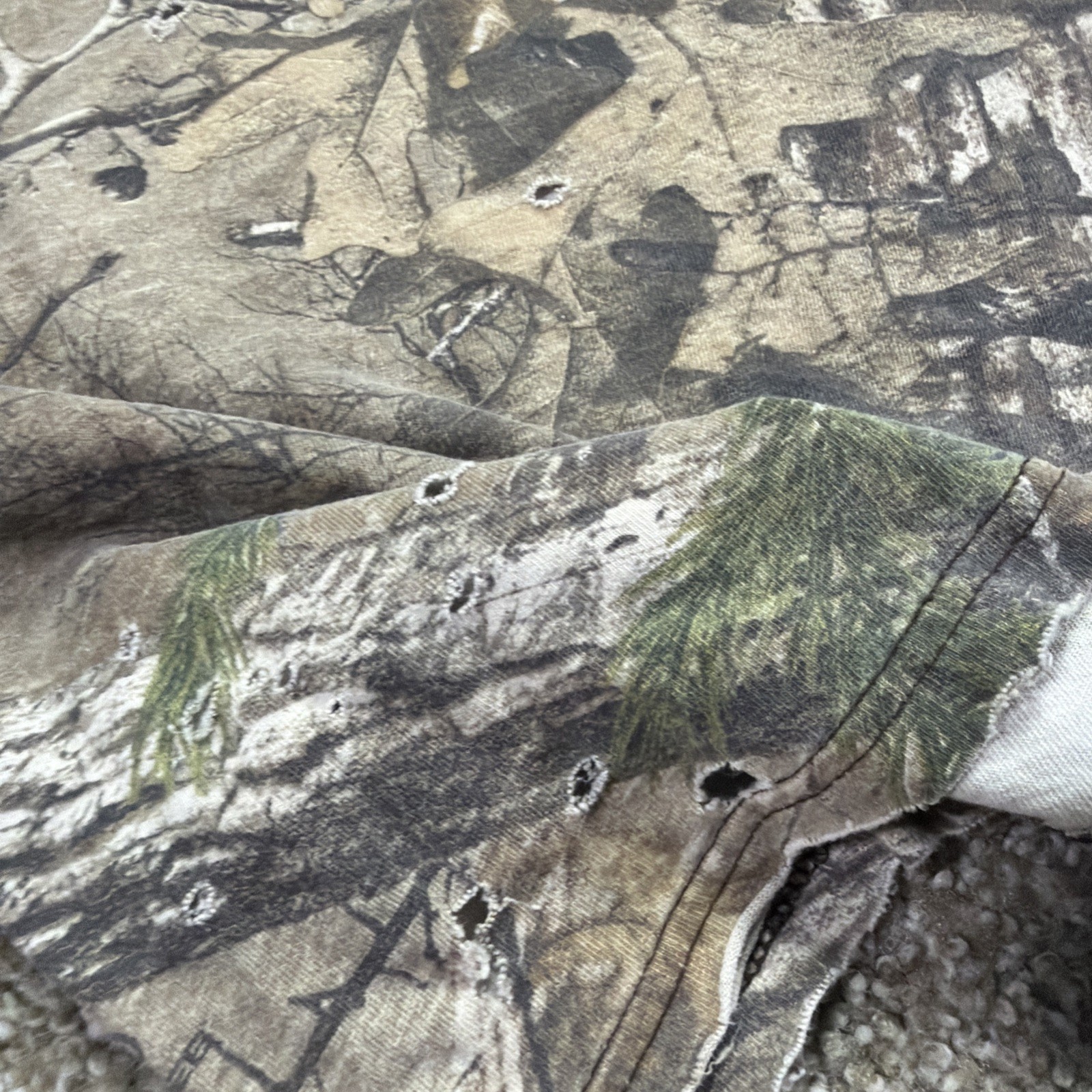 Vintage Russell Athletic Camo Tee Super Faded And Distressed Size XL Essentials gallery