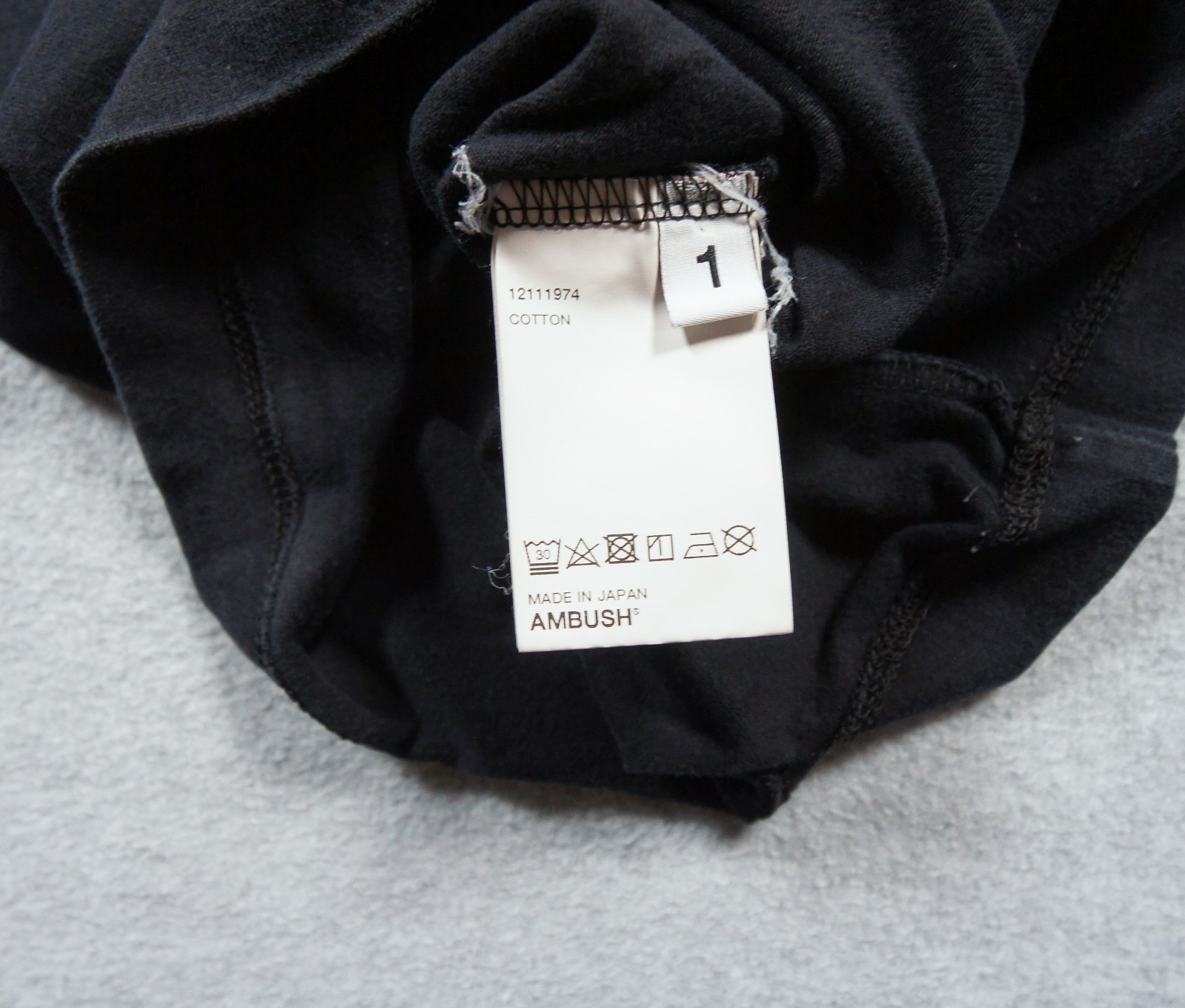 Ambush Shirt Mens Size 1 Black Short Sleeve Crewneck Japan Streetwear 2019 gallery