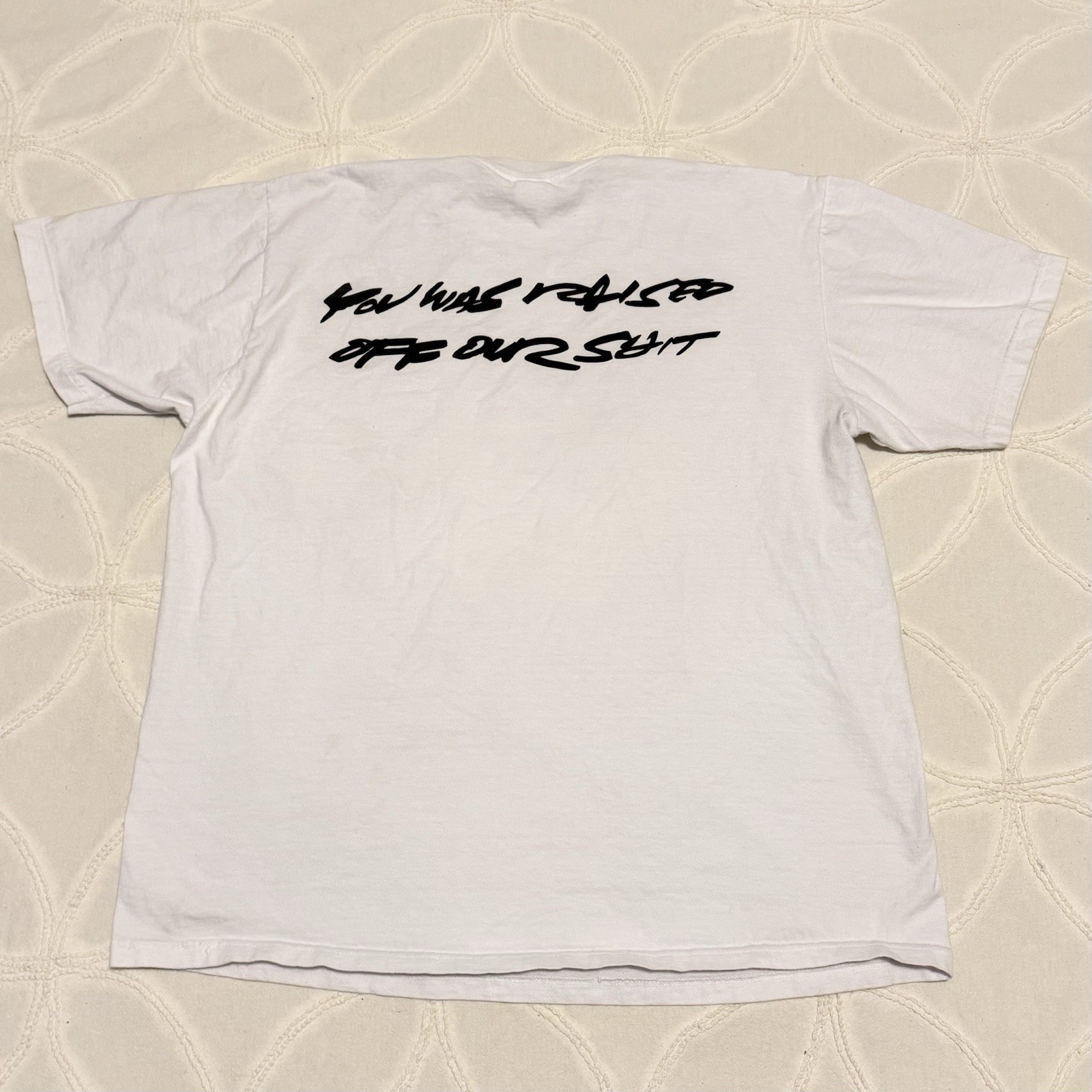 Supreme SS24 Futura Box Logo Tee White Cotton Crew Neck Short Sleeve Large