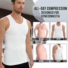 Slimming Compression Shirt for Men Gynecomastia Body Shaper Vest Undershirt Tank