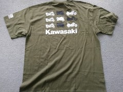 Kawasaki Motorcycles Bike Tshirt Kaki Japanese Tabi Design Heavy Cotton Sz XXL