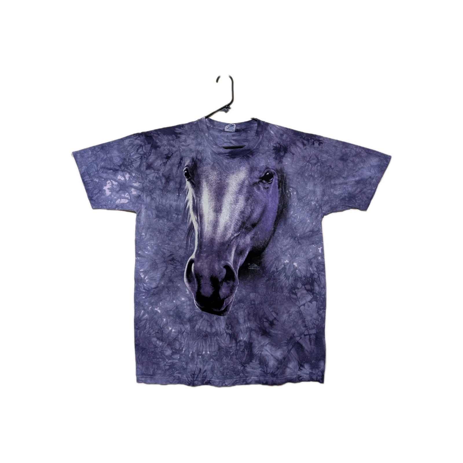 The Mountain Mens T-shirt Purple Face Of A Horse QuailHollow Tag XL #3923 NWOT gallery