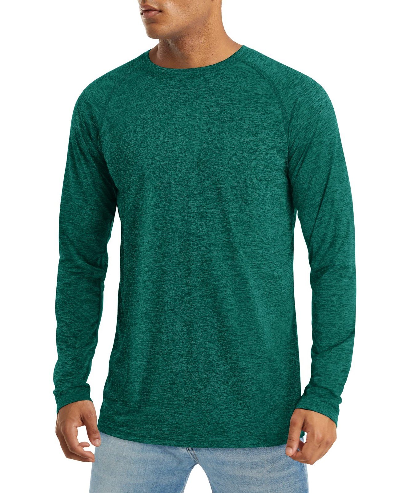 UPF 50 Shirts for Men Long Sleeve Lightweight Dry Fit Sun Protection Shirt Su... gallery