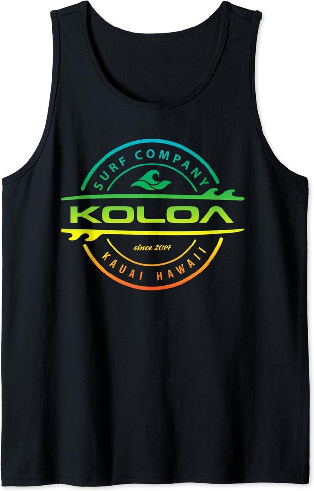 Koloa Surf Multicolor Lightweight Thruster Logo Graphic Tank Top