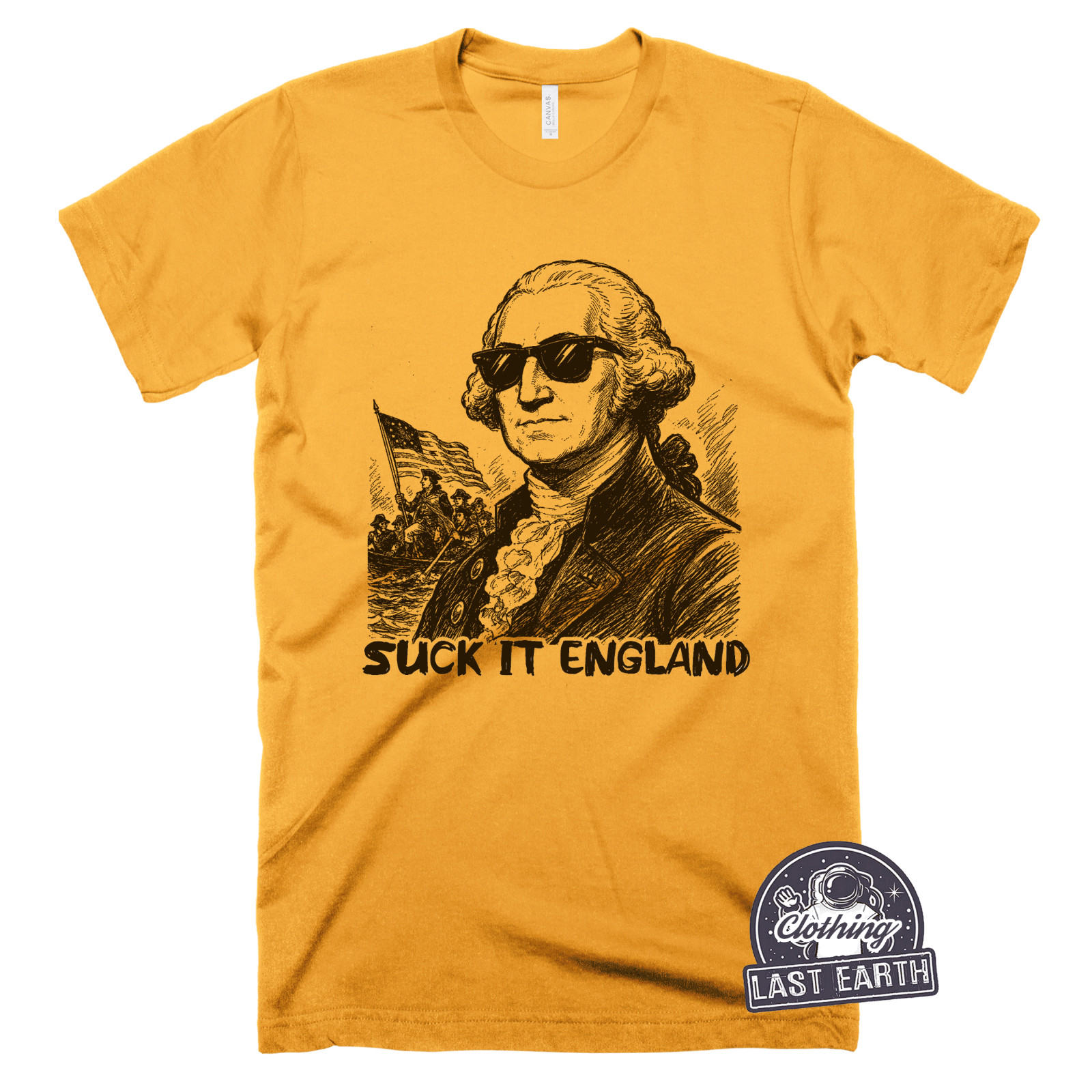 Suck It England T-Shirt Funny George Washington 1776 Patriotic USA Graphic Tee gallery