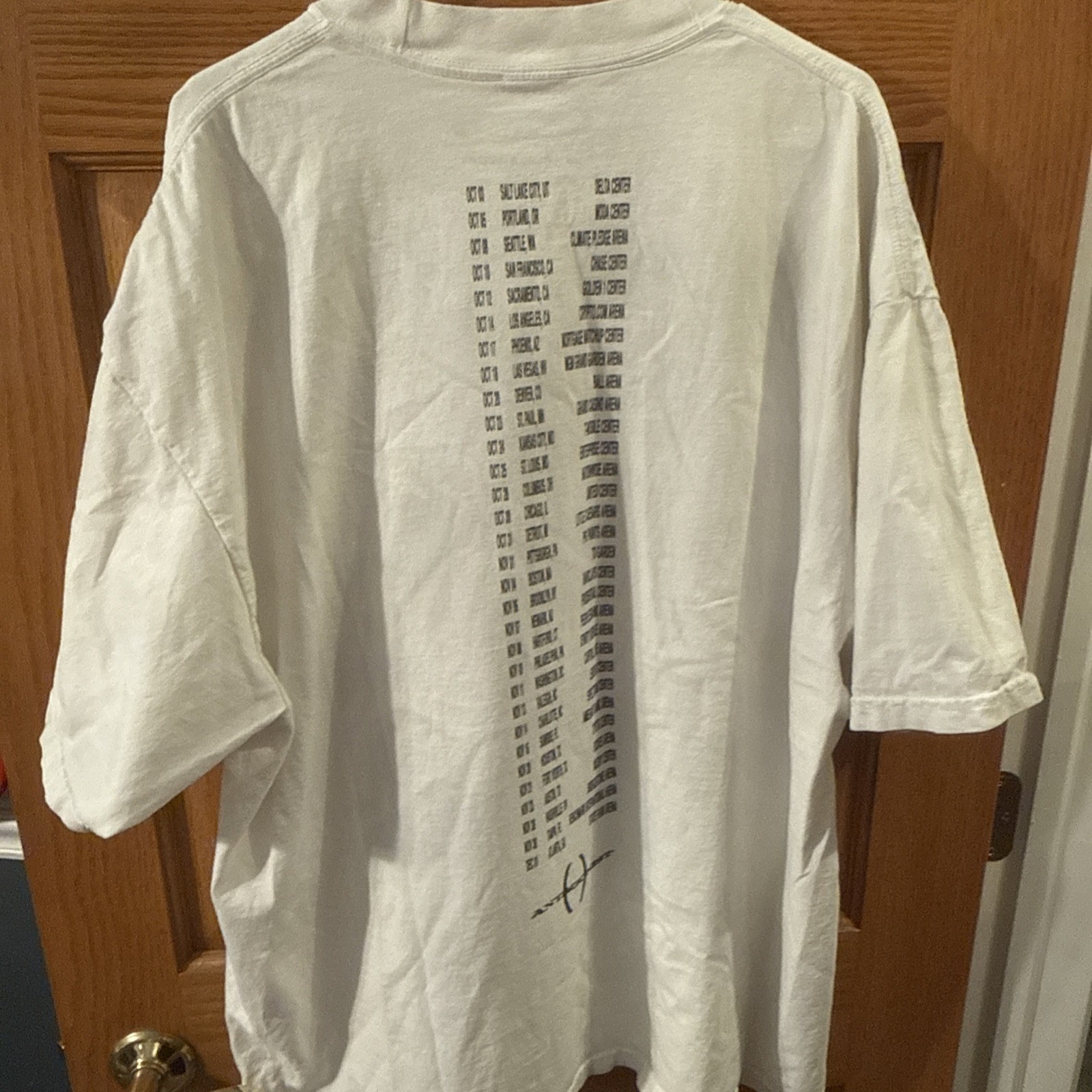 PLAYBOI CARTI Antagonist Tour 2025 Opium Oversized T-Shirt in White Size XL gallery