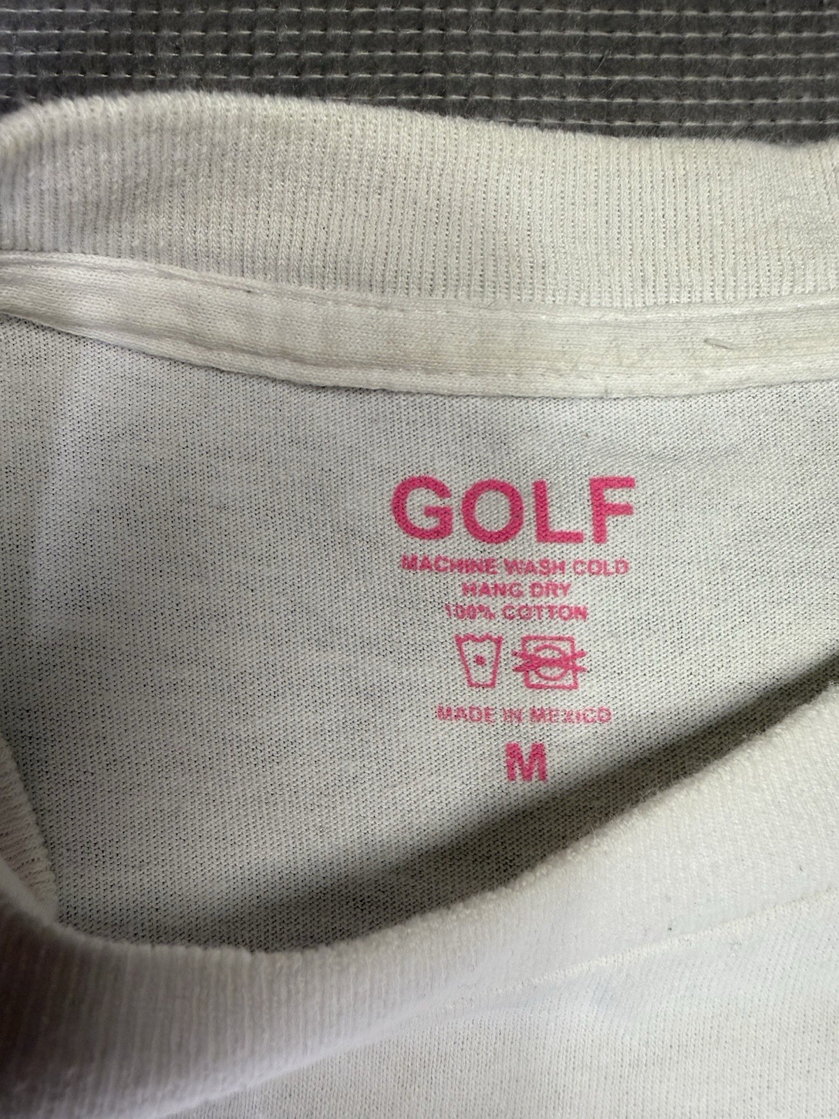 Golf Wang White T Shirt Men’s Medium Tyler The Creator Streetwear 3D Logo Skate gallery