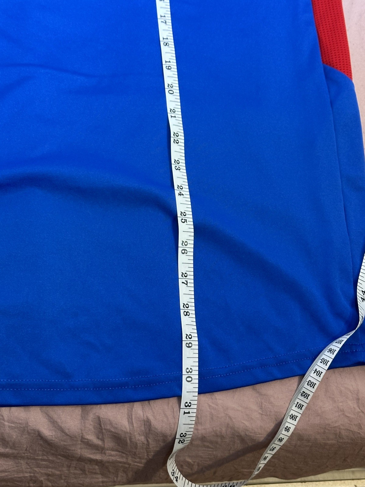 Majestic Mens XL Chicago Cubs MLB Cool Base Jersey Shirt Blue Red Short Sleeve gallery