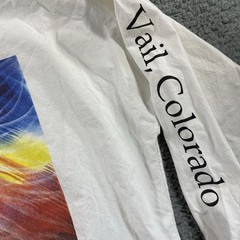 VTG 90s Psychedelic Trippy Abstract Art LS XL USA Made New Dawn Bill Rabbit