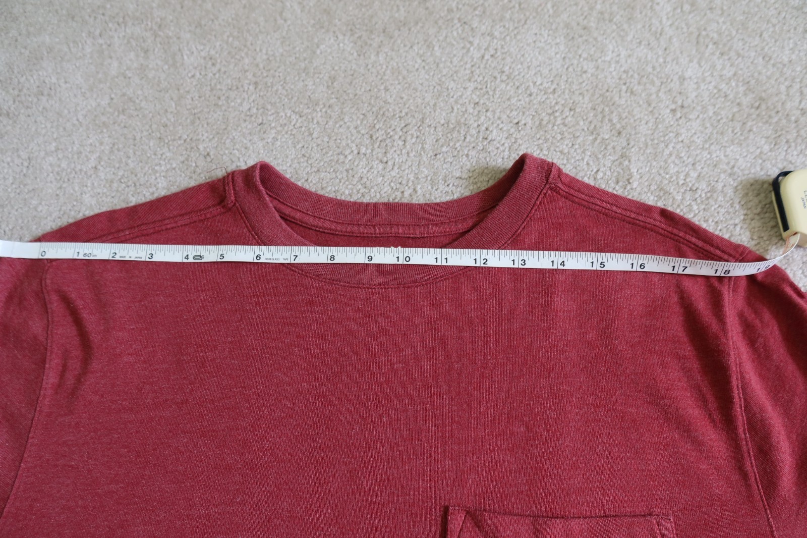Outdoor Life River Washed Tee Shirt Mens Medium Red Pocket Short Sleeve gallery