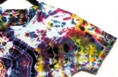 Handmade Tie Dye Rainbow Multicolor Geode Pattern Small Shirt 17″ W X 24.5″ L
