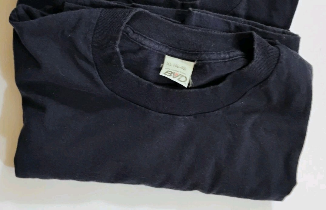 BVD Pocket T Shirt Navy Blue Slight Sun Fade XL 46-48 Lot (6) Vtg USA Made gallery