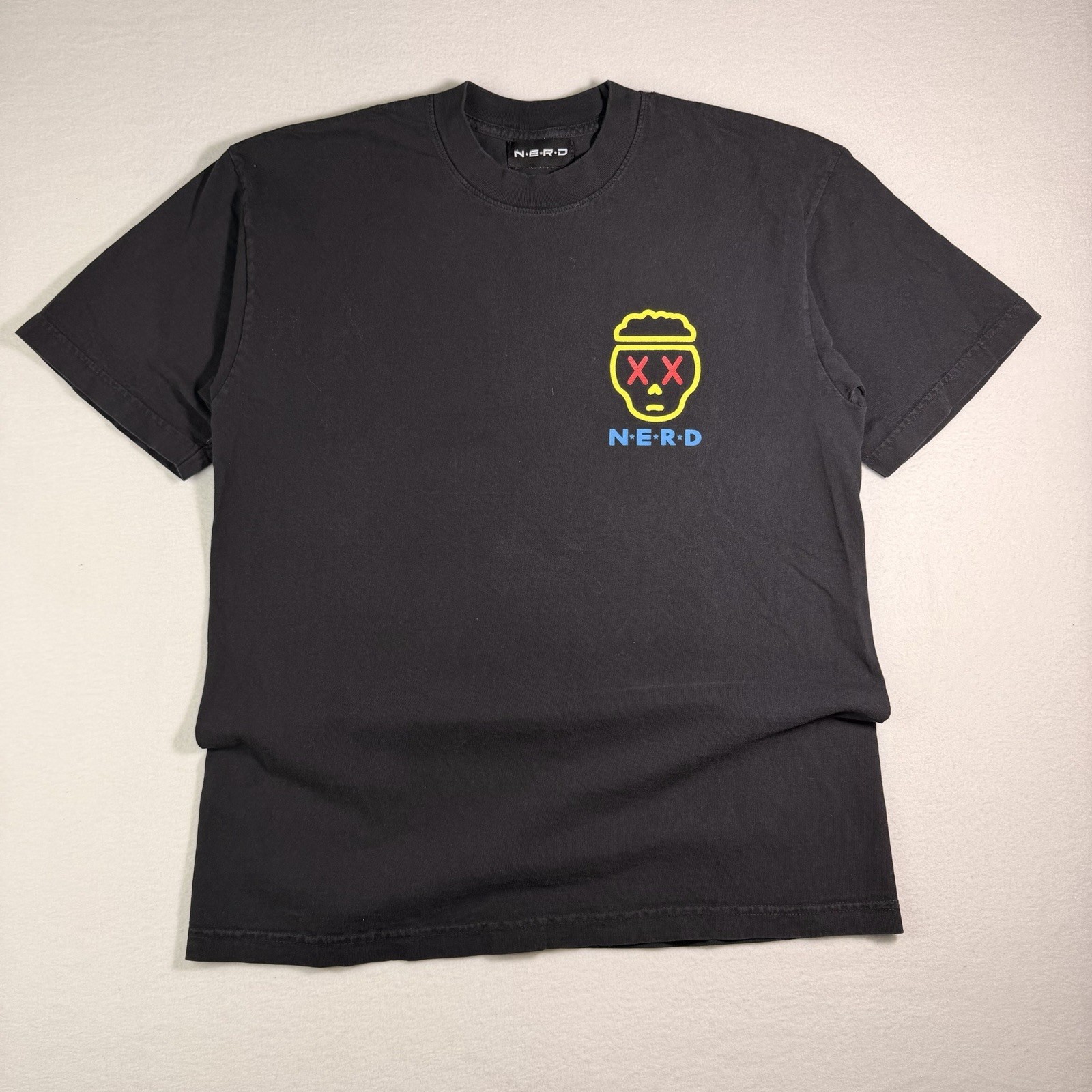 Rare N.E.R.D In Search Of T Shirt Mens L Black Pharrell Williams Band Tee gallery