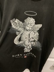 Muerte Hustle Daily ‘Born Blessed’ Graphic T-Shirt