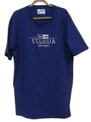 Exotic Embroideries – Navy Blue Embroidered Tee-shirt, Short Sleeves, Crew Neck,