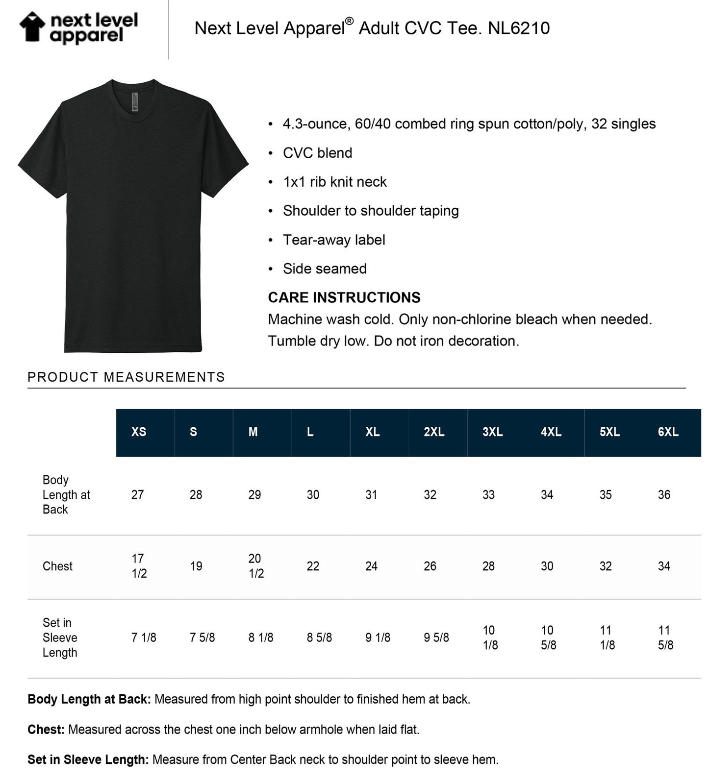 5 PACK OF NEXT LEVEL Plain Tshirt Mens Black T Shirt Blank T-Shirt N6210 XS-4XL gallery