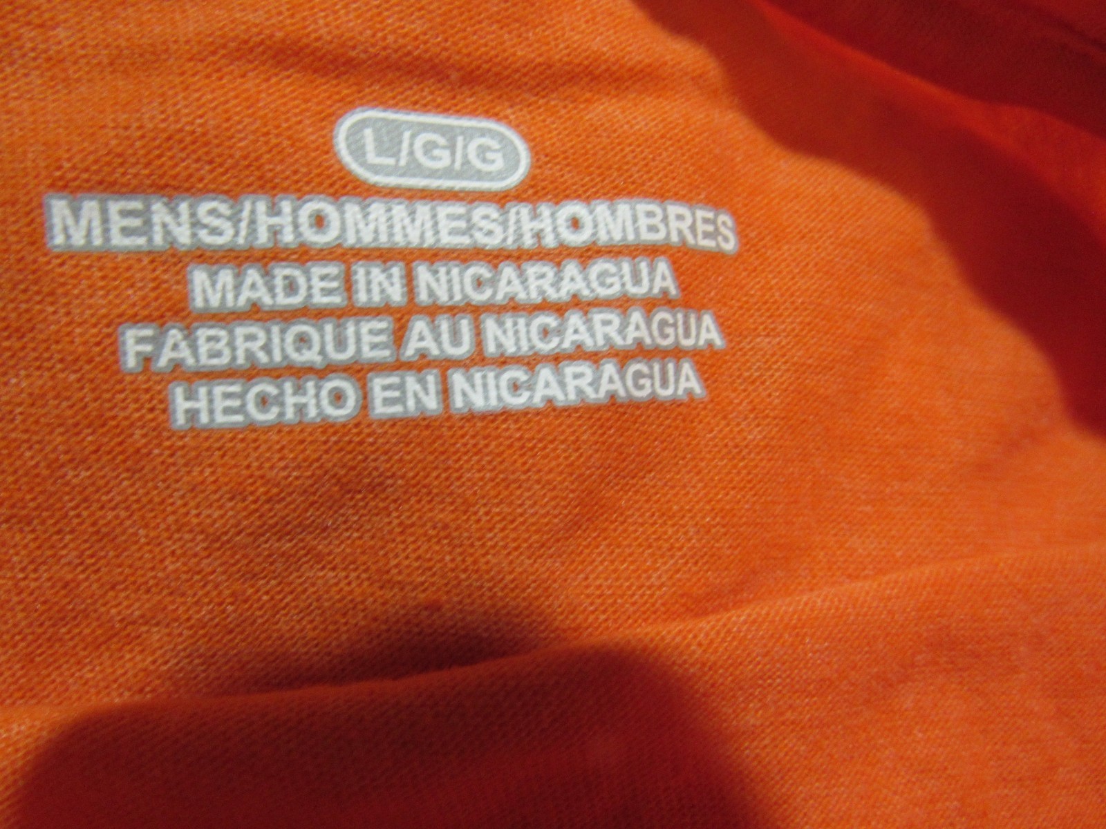 Fanatics Mens Large Orange T-shirt Short Sleeve Polyester Blend Stretch Fit New gallery