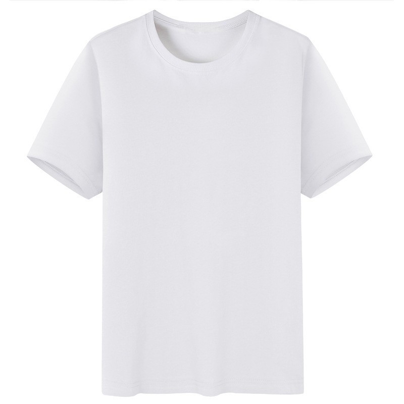 New Universal Men's Polyester Fiber Plain Crew Neck Short Sleeves T-Shirt M-5XL gallery