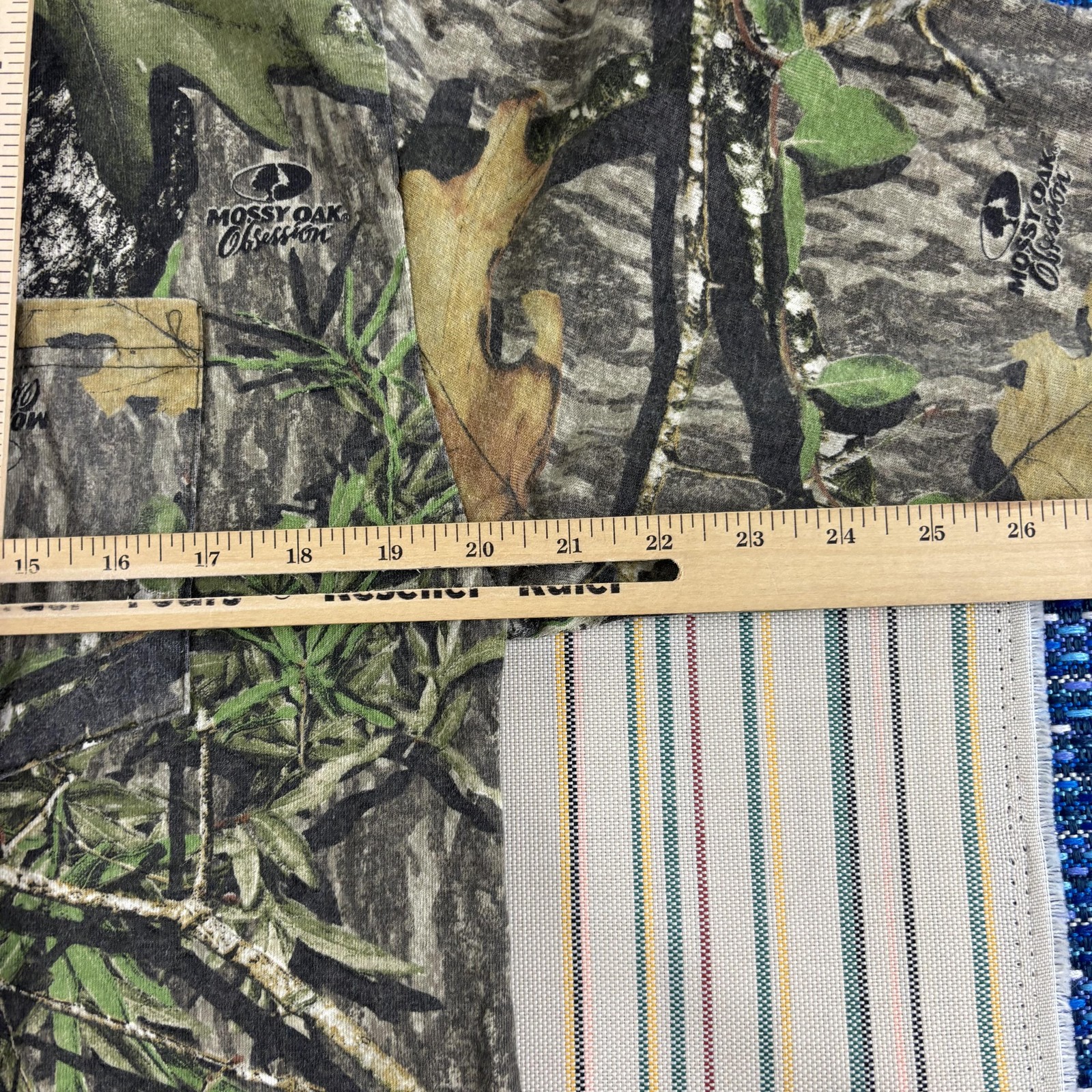 Mossy Oak Obsession Shirt Mens XL Green Camo Long Sleeve Hunting Outdoor Tee gallery