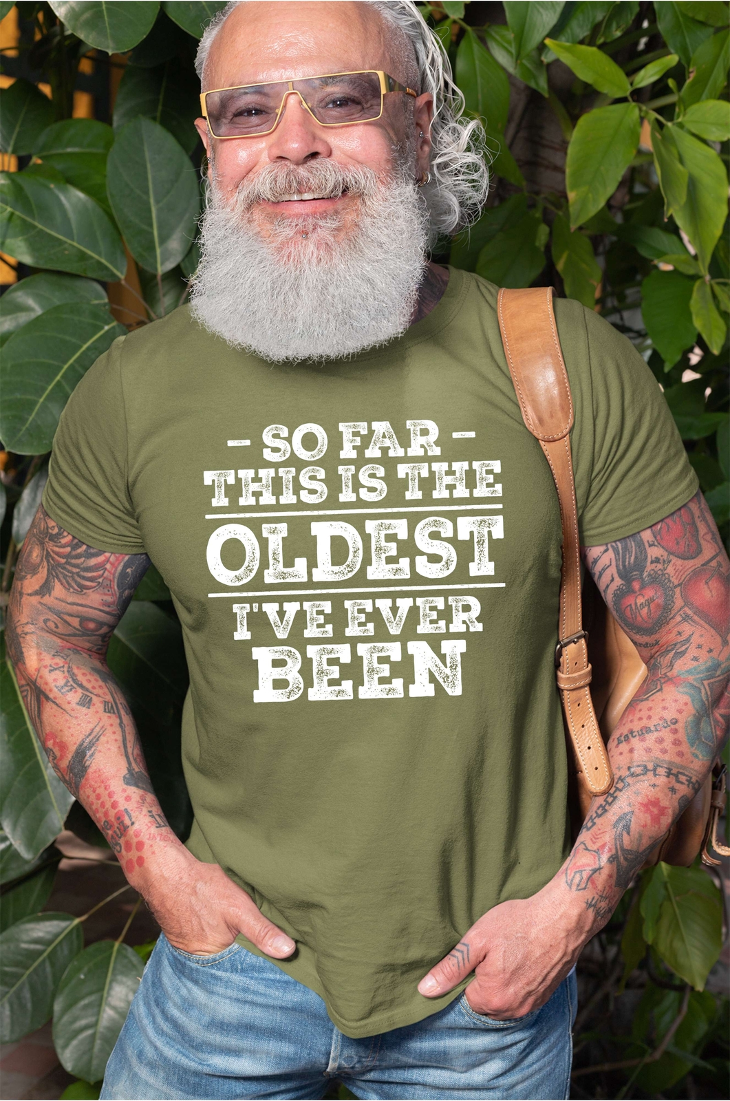 Men’s funny Birthday gift T-shirt old person shirt grandpa papa grandfather gift