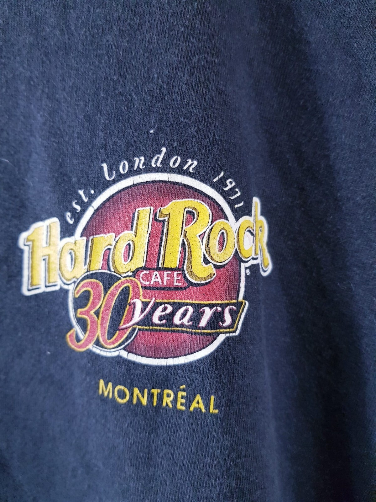Vintage Hard Rock Cafe 30 days Montreal Tour Graphic Print T-Shirt Mens 2XL gallery