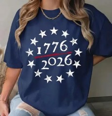 American 250th Anniversary Shirt, 1776-2026 Vintage Flag Tee