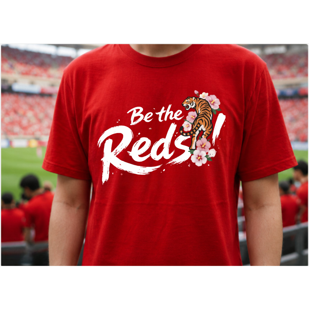 Be The Red Tiger Floral Graphic T-Shirt Red Unisex Short Sleeve S-5XL gallery