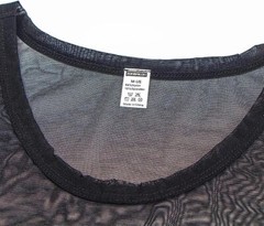 Zonbailon Men’s Shirts Short Mesh Sleeve See Through T-Shirt Tops Undershirts
