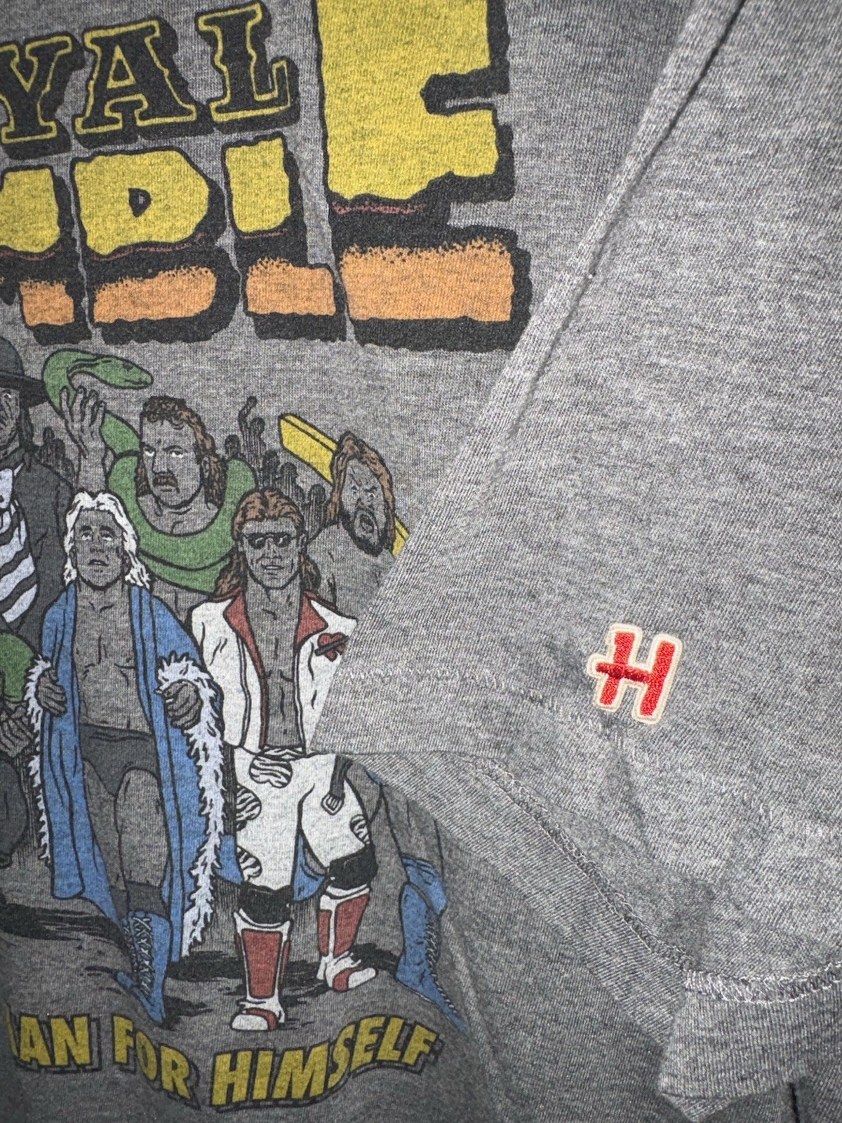 Homage WWE Royal Rumble Shirt Mens XL Every Man For Himself Wrestling WWF Soft gallery
