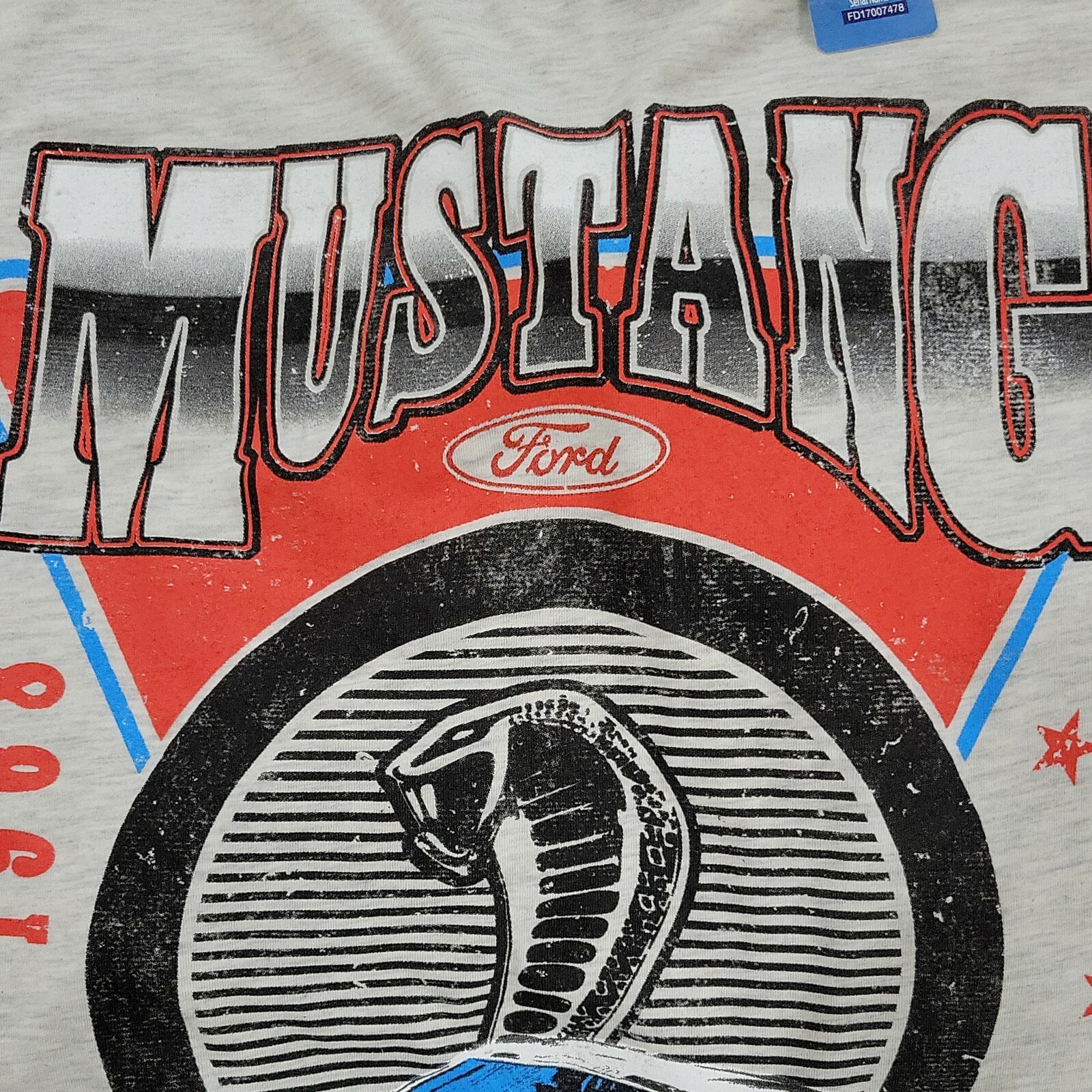 Ford Mustang T-Shirt Men's 3XLT Beige Heather New gallery