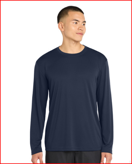 New Sport-Tek® Long Sleeve PosiCharge® Competitor™ Tee Navy Blue XL gallery