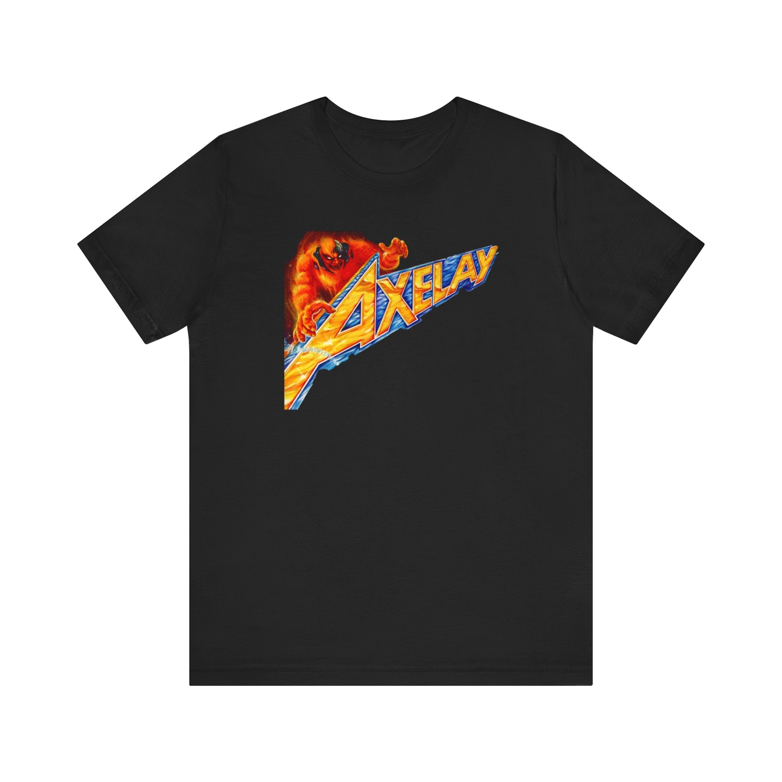 Axelay SNES Retro Style Cover Art Logo Unisex Jersey Short Sleeve Tee gallery