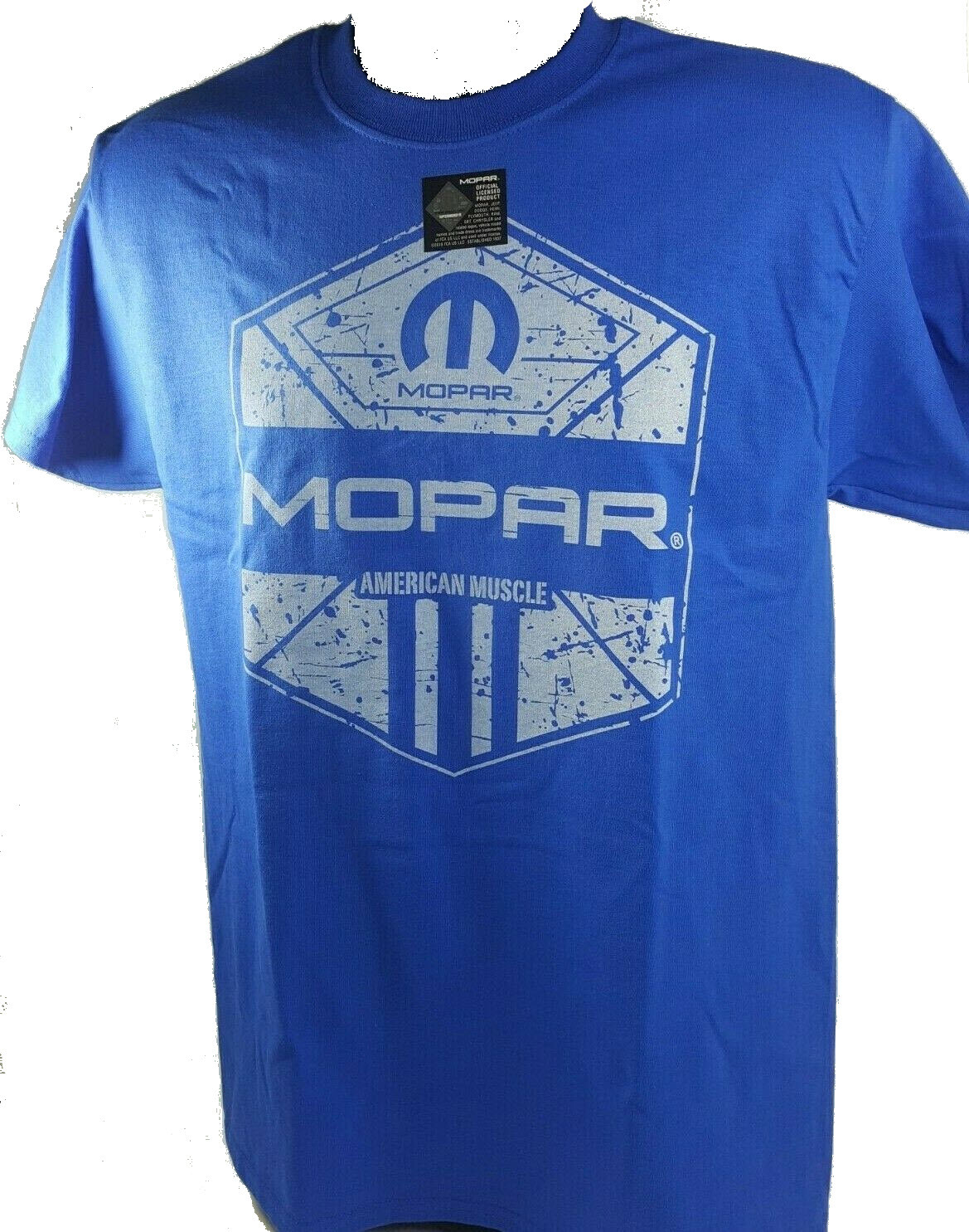 Blue T-Shirt - Mopar American Muscle w/ Blue M Logo / Emblem (Licensed) gallery