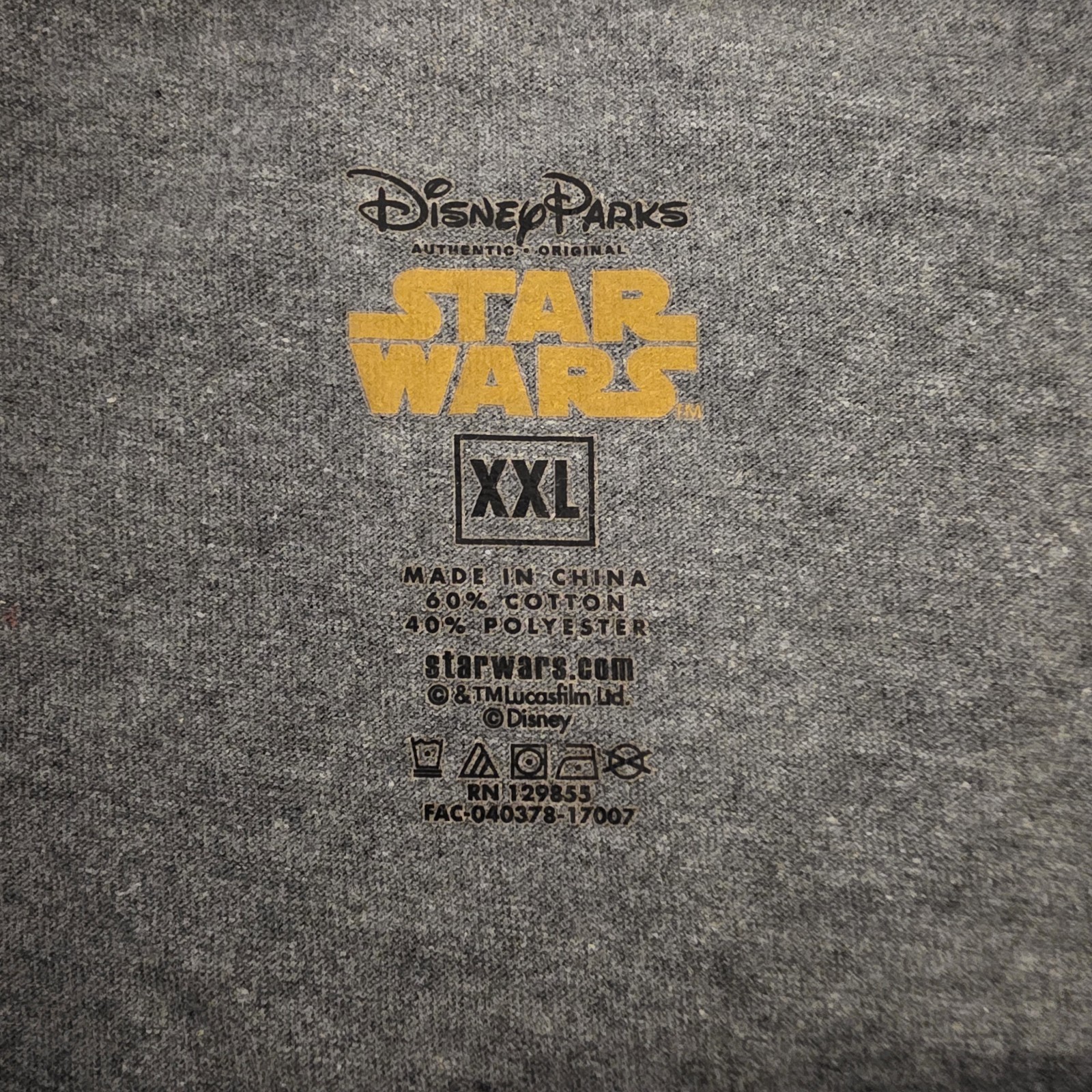 2 SHIRT BUNDLE!! Star Wars Cold Shoulder XXL AND Star Wars ¾ Sleeve Shirt 2X gallery