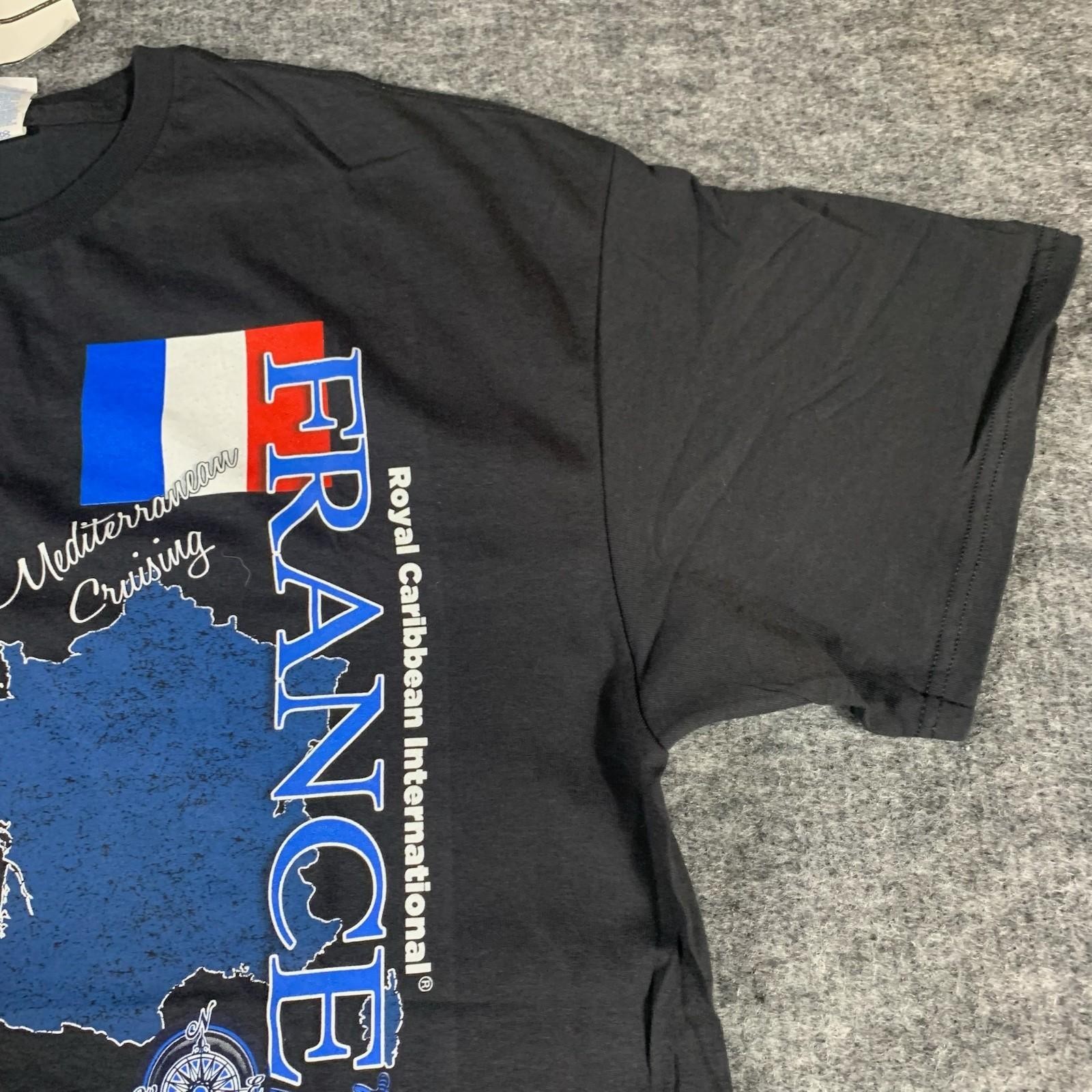 Delta T Shirt Mens 2XL Black France Mediterian Cruising Short Sleeve European gallery
