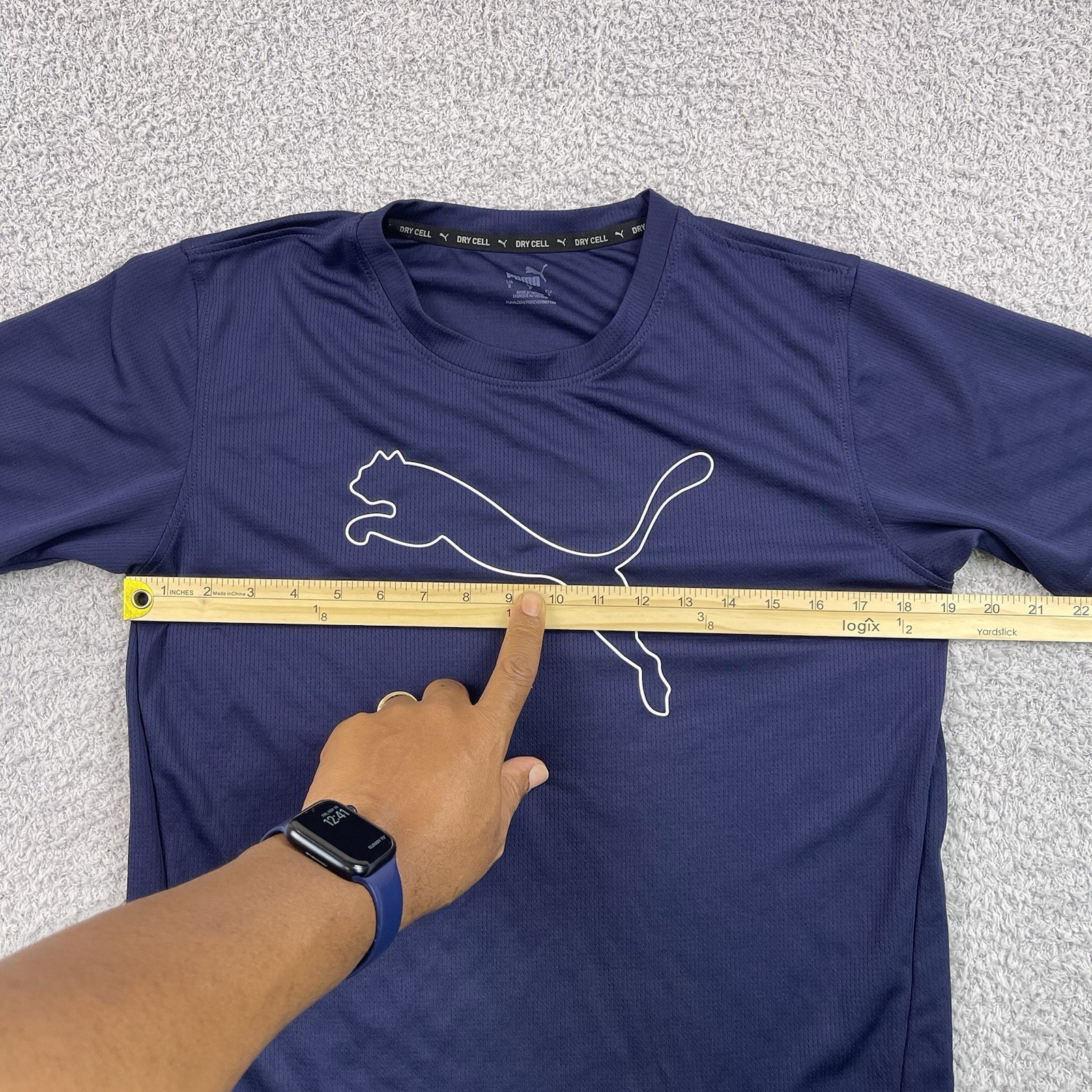 PUMA Train All Day Essentials Mens Blue Casual Tops Size S gallery