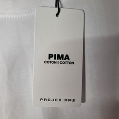 NWT Pima Cotton Projek Raw Plain White T Men’s Medium