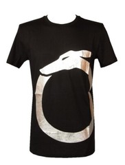 TRUSSARDI Men’s Short Sleeve Crew Neck Logo Printed Pure Cotton Arts T-Shirt