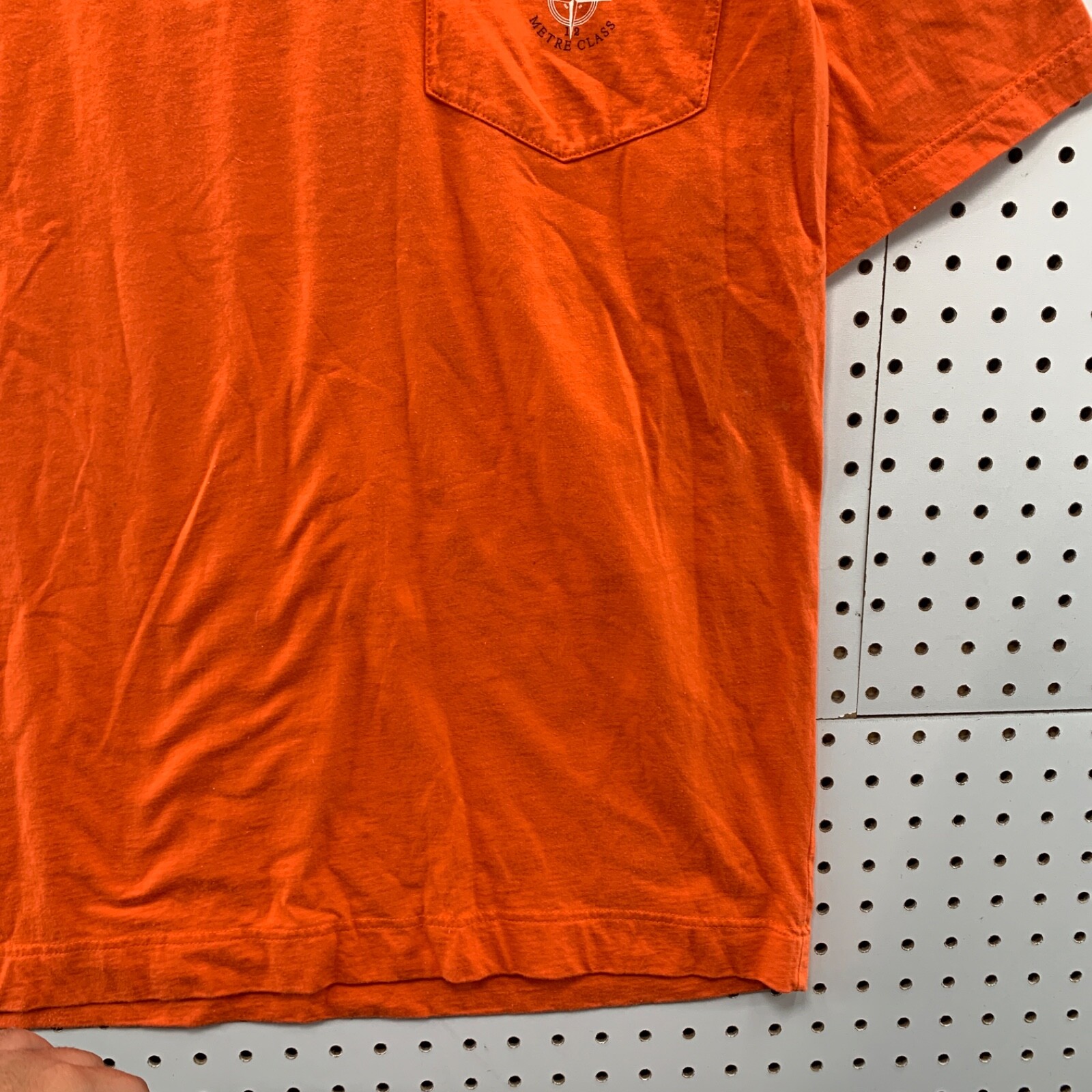 Vintage 90s Nautica Orange Sportsman Club Shirt Mens Large Oak Park Hunting gallery