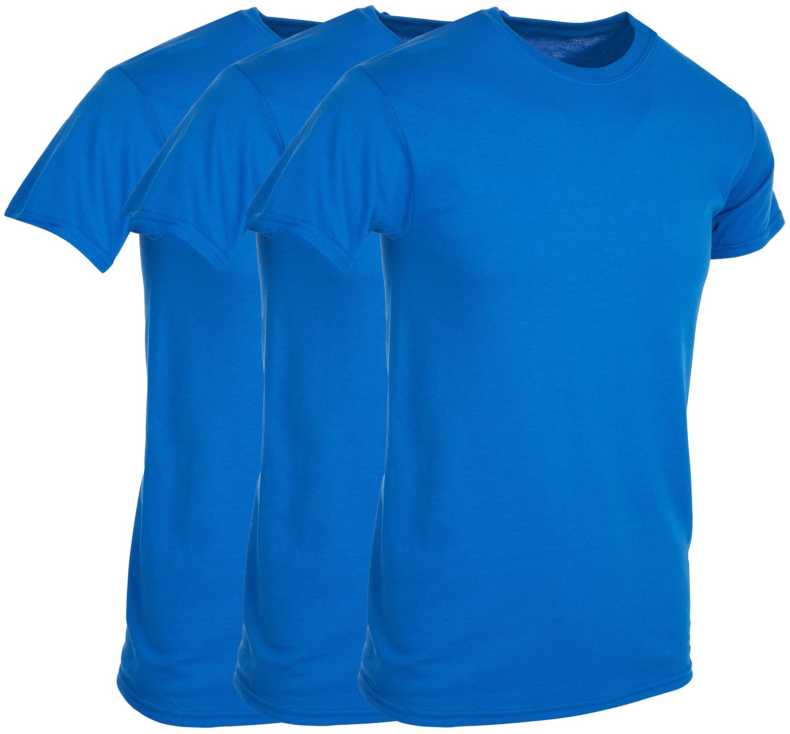 BILLIONHATS 6 Pack Men's Cotton Short Sleeve T-Shirts 3XL (Royal Blue) gallery