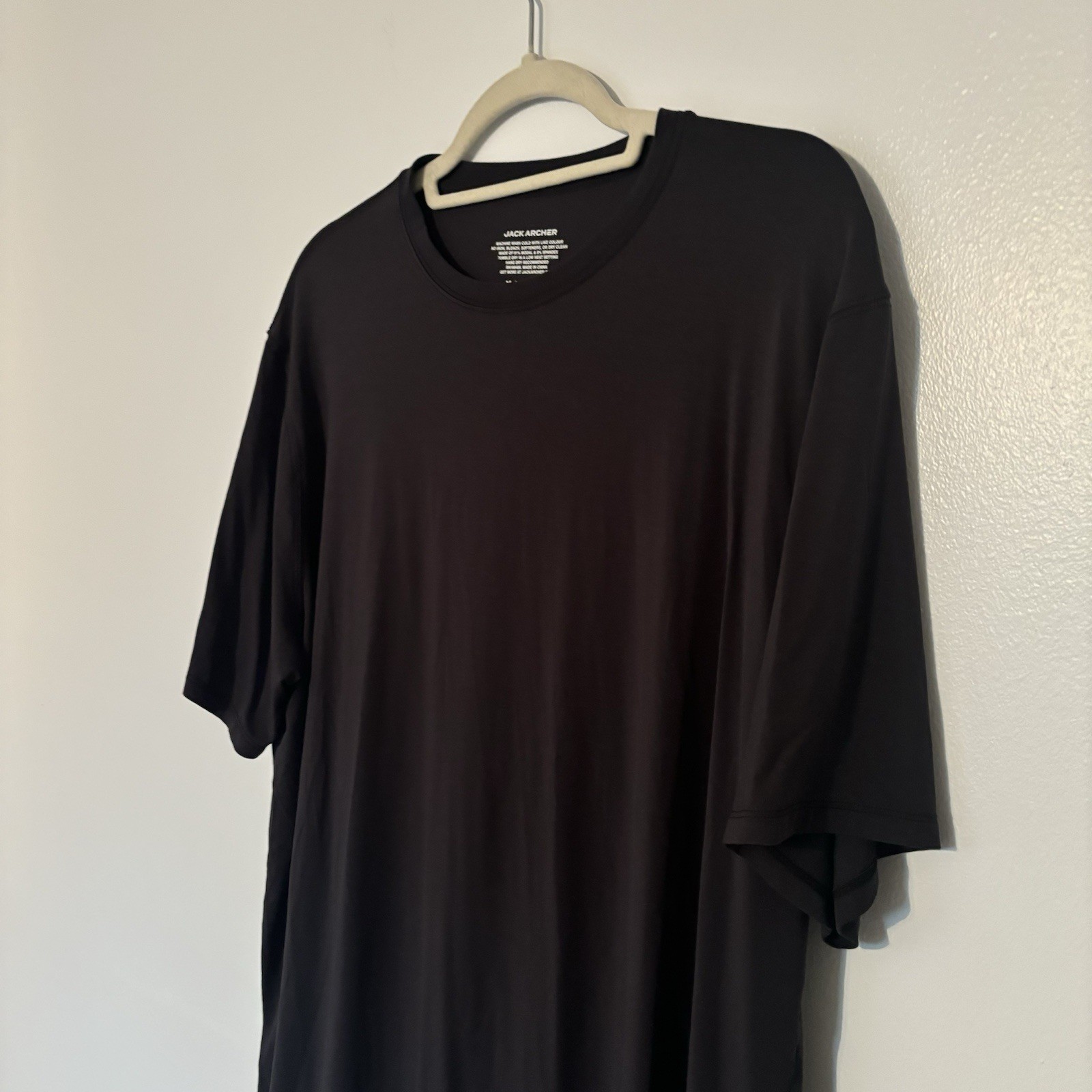 Jack Archer Anytime Tee Black Size XL Men’s Modal Blend Soft Fabric Stretch gallery