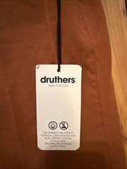 DRUTHERS NYC Men’s Classic Organic Cotton T-Shirt Size S Terra Cotta NWT