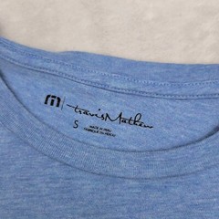 Travis Mathew Shirt Men Small Pima Cotton Basic Classic Golf Club USA Flag Adult