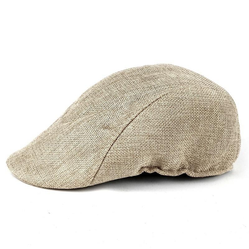 Solid Color Breathable Unisex Short Brim Beret Spring Summer Unisex Dad Hat Peak gallery