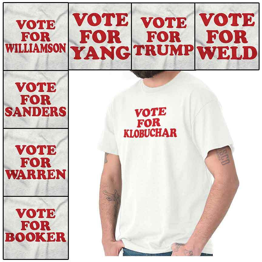 Vote For Doug Burgum Funny Classic Movie US Womens or Mens Crewneck T Shirt Tee gallery
