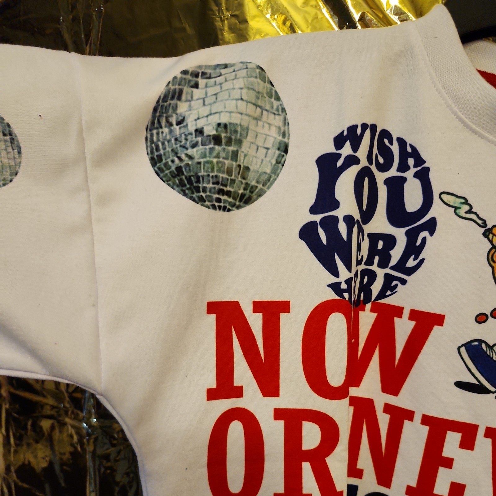 Now Or Never T Shirt Size S. EXTREMELY RARE. SUPER COOL MIX COLOR & PRINT. NEW gallery