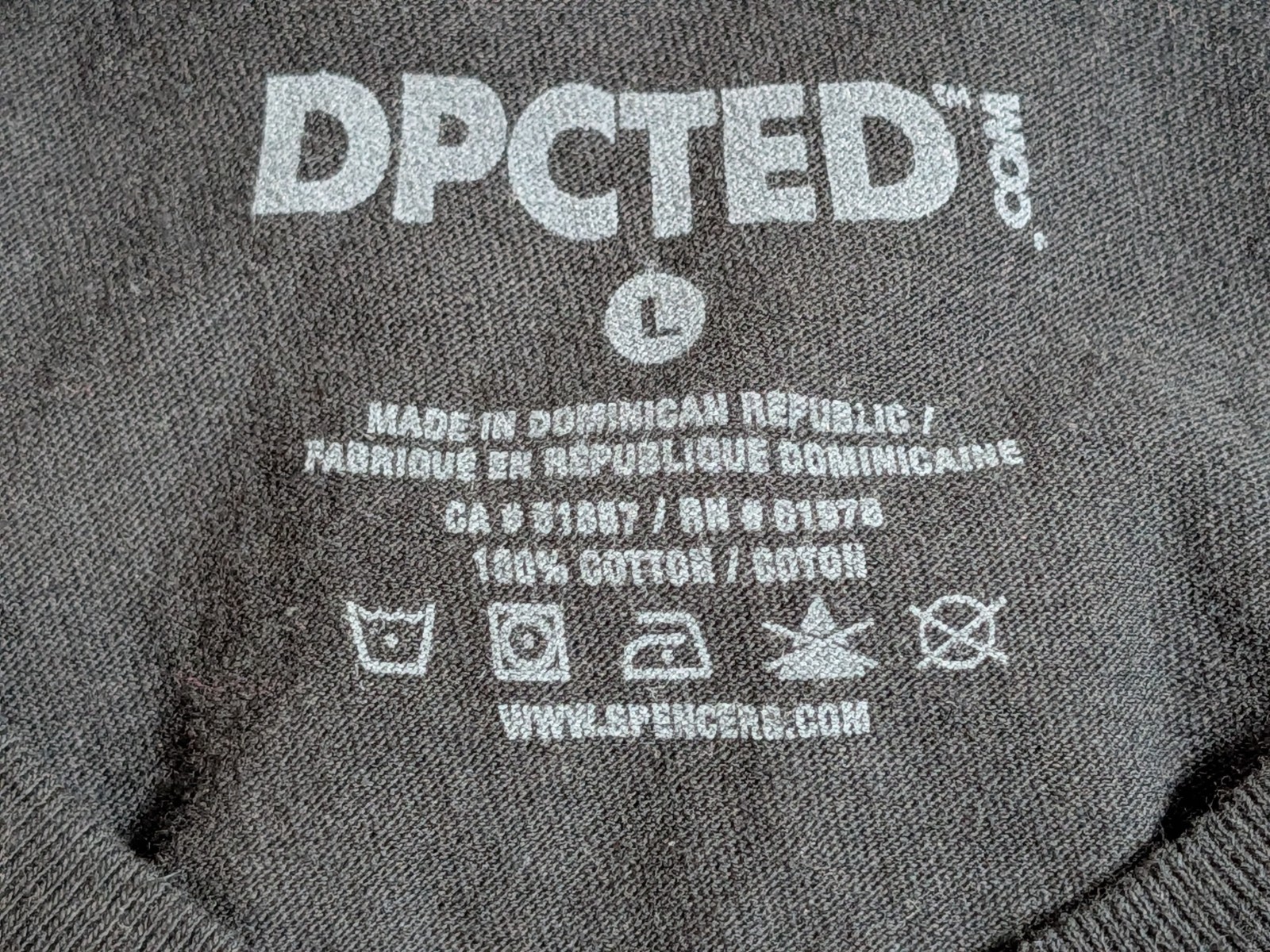 DPCTED Fun Fact: I Don't Care Spencer's T-Shirt XL Black Sarcastic Streetwear gallery