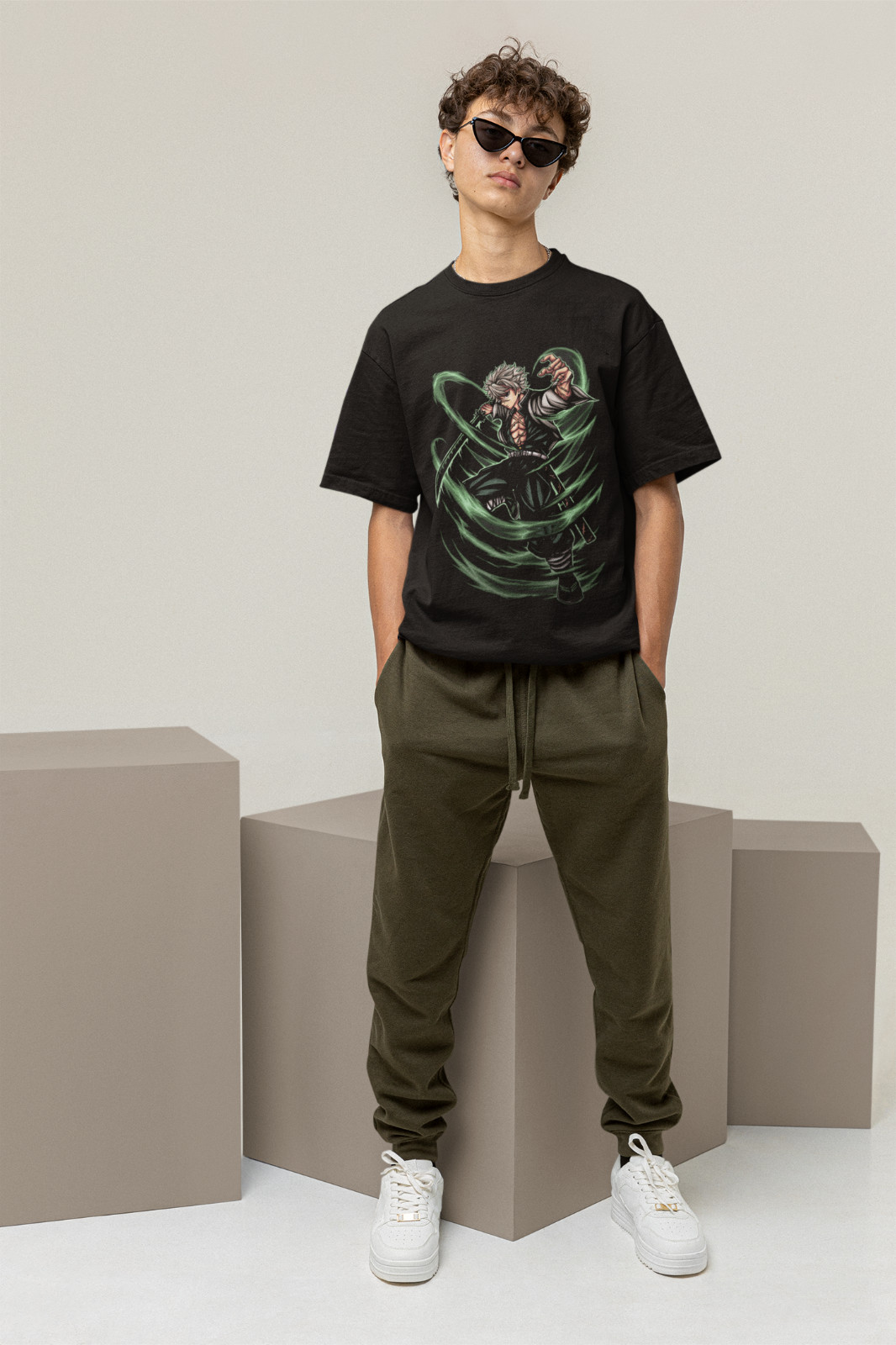 Demon Slayer Shirt Sanemi Shinazugawa Tshirt Tanjiro T-Shirt Muzan Doma Wind Tee gallery