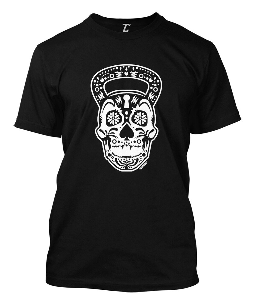 Kettlebell Skull – Exercise Gym Workout Fitness Weights Men’s T-shirt